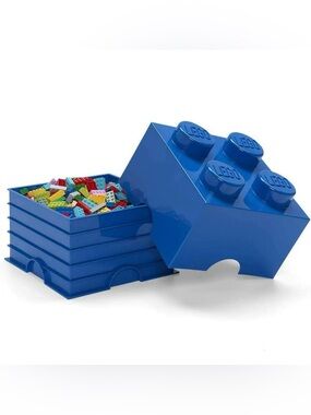 LEGO Blue Storage Box Brick 2x2